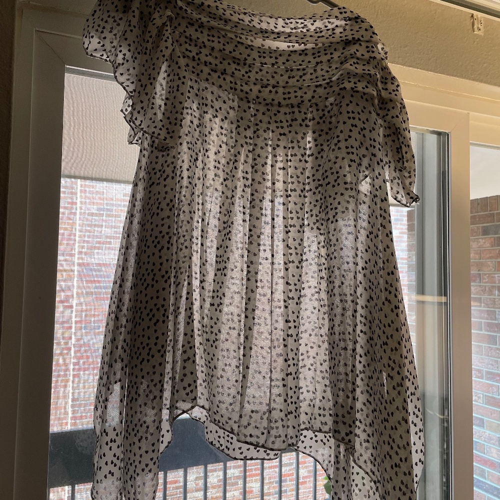 Brand new heart blouse